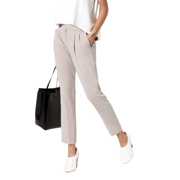 Aritzia Babaton Cohen Classic Fit Tapered Grazer Grey / Lavender Size 4 NWT - Picture 2 of 8